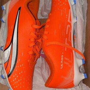 Puma Vibrant Orange Soccer Cleats